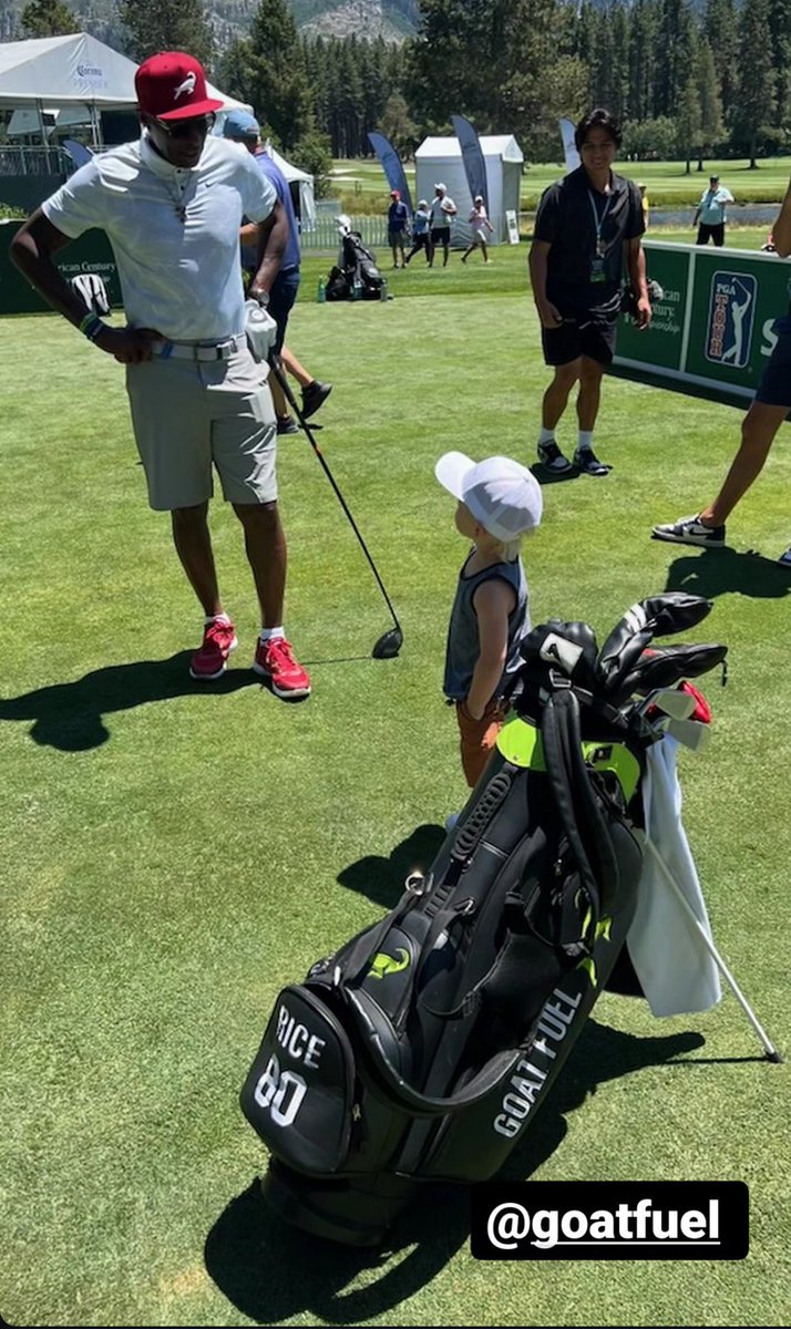 MPDCustomGolf's tweet photo. Best of Luck this week to our client Jerry Rice @JerryRice 🐐🐐🐐 and his company @goatfuel at the @ACChampionship in Tahoe! Can’t wait to watch on @NBCSports 

#jerryrice #goatfuel #accchampionship #tahoe #harrahs #mpdcustomgolf #customgolfbags https://t.co/ZwoMPrL9y3