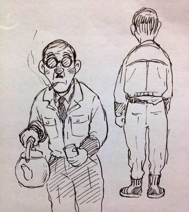 逆張りしておっさんばかり描いてた時期があった(本当は女の子の絵で勝負できないからだ) 