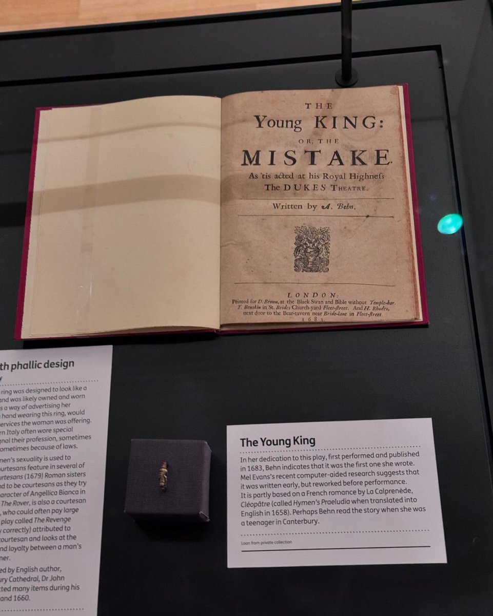 Some random photos from visiting the Aphra Behn exhibition at The Beaney in Canterbury last week. I'll admit I know little about her, but I want to learn more and I'm always interested to see more on Kent and the period too. (1)