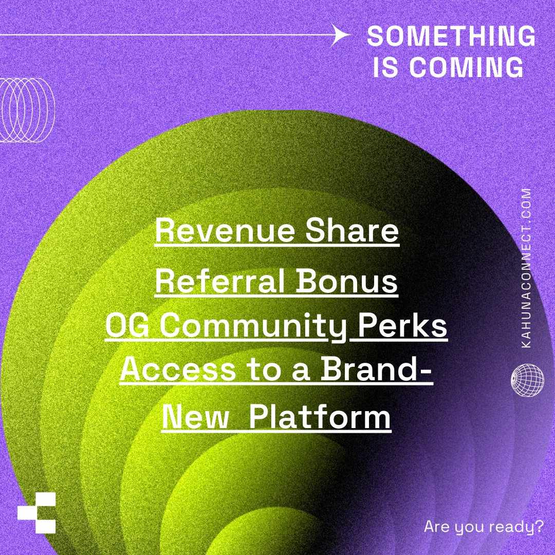 bitcoinleaf's tweet photo. @virtualinfocom Mint will be live on Friday.Get ready for your chance at revenue share, referral bonuses, and a sneak peak at what we will be building! Only here at @kahuna_connect!#Kahuna #Crypto #NFT #Ethereum https://t.co/m71UWH591x