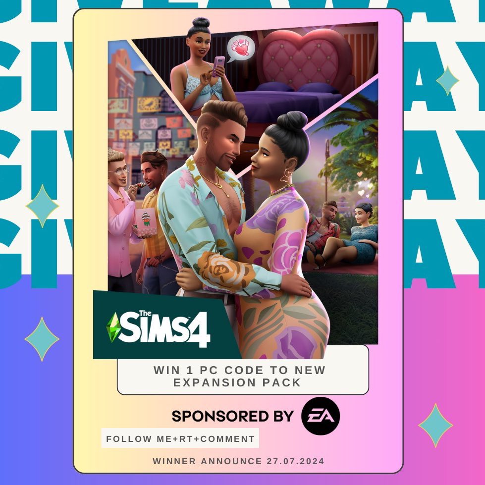 rusticsims's tweet photo. THE SIMS 4 GIVEAWAY❤️‍🔥#Thesims4LoveStruck 

Rules ;
🩷FOLLOW ME YOUTUBE + 💘IG + X 
🩷LIKE + RT THIS POST
🩷COMMENT - write #LoveStruck 

Thanks #EACreatorNetwork   for this great opportunity
💖Winner will be chosen 27.07.2024     

💘Buena suerte simmers
#GiveawayAlert https://t.co/3ipgTFRiib