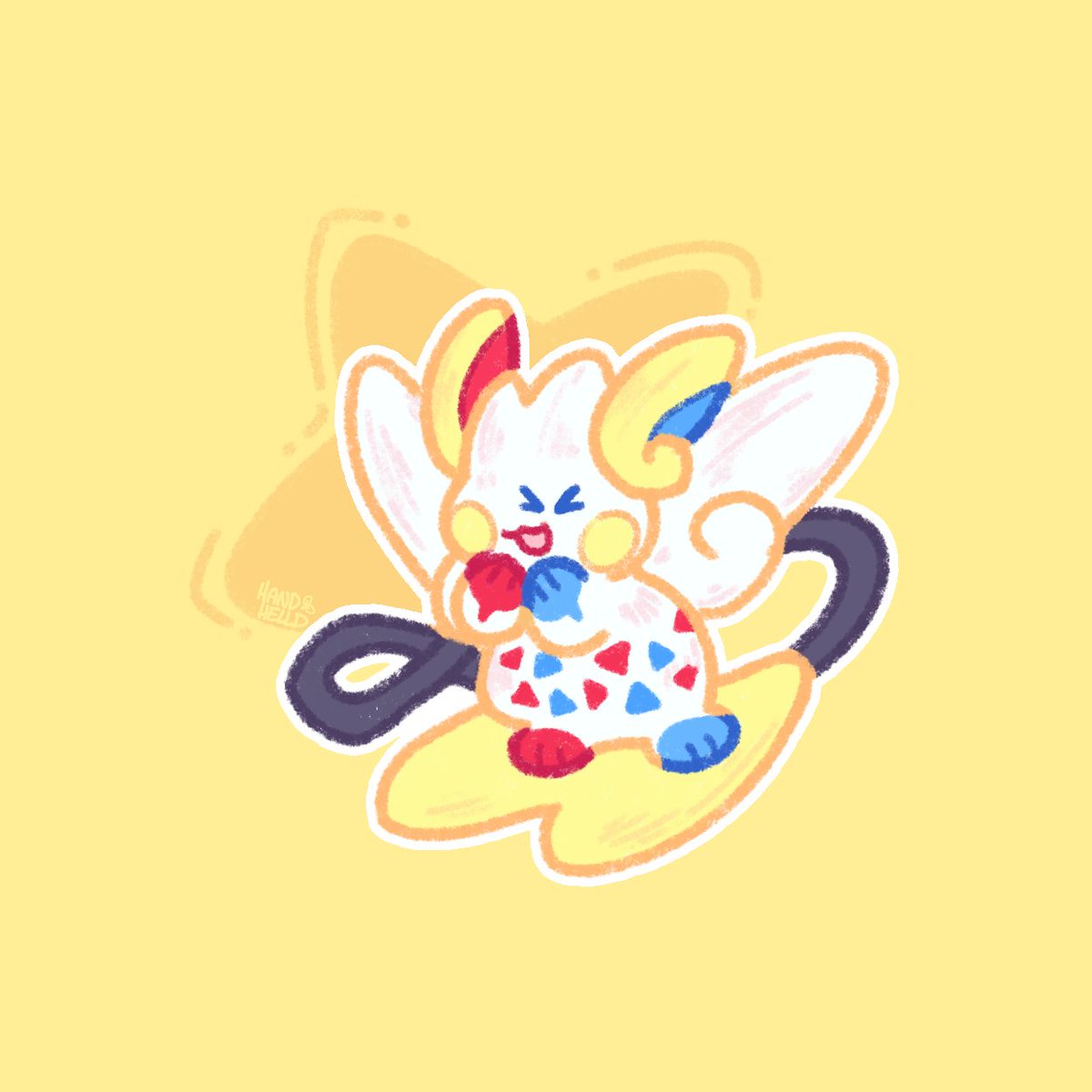 Handhelld's tweet photo. Some of my first pokemon artfight attacks!
@rowangoat + @silverbugs https://t.co/weqConAvza