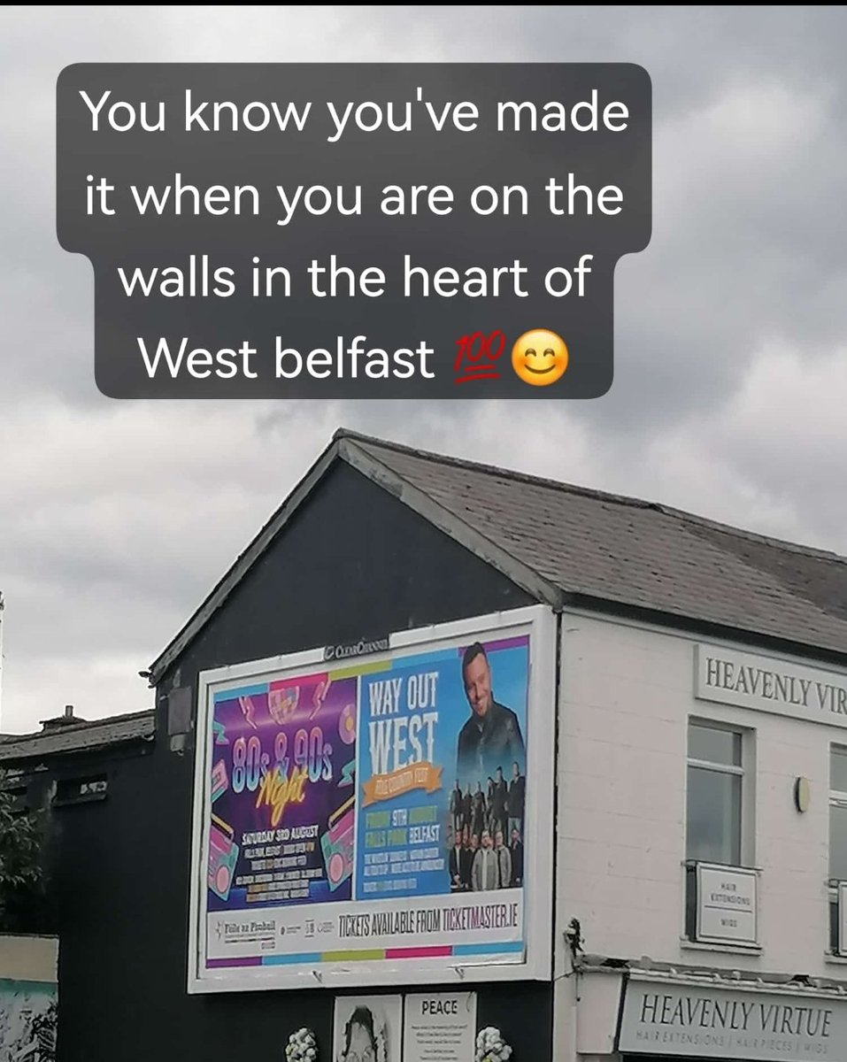 You know you've made it when you are on the walls in west belfast <a href="/iamNATHANCARTER/">nathan carter</a> 🙌