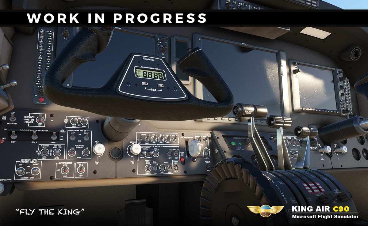 simflight's tweet photo. Pilot Experience Sim - King Air C90 MSFS Work In Progress Status
https://t.co/8nwJ44cKMx
#flightsim #KingAir #C90 #Turboprop #PilotExperienceSim #Preview #MSFS2020 #Aircraft #MicrosoftFlightSimulator https://t.co/ekZ95Fn5Kj