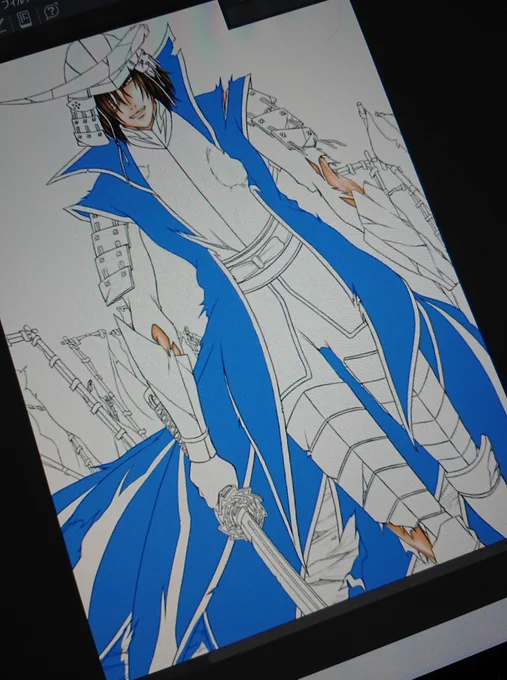 #wip 進捗です 今月からこっそりもう一枚追加して進めてます