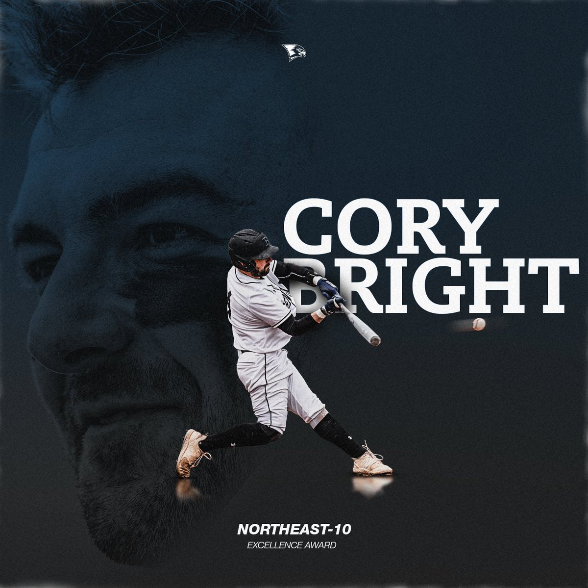 Cory Bright received the Sport Excellence Award for baseball, <a href="/TheNortheast10/">The NE10</a> announced today! 

Bright is Bentley's third Sport Excellence Award recipient for the 2023-24 academic year. 

📰bit.ly/3zBTIB7