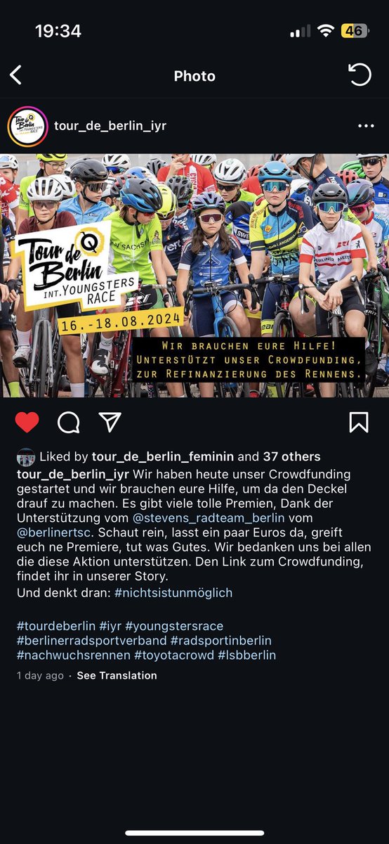 das internationale youngsters race in berlin braucht finanzielle unterstützung:

toyota-crowd.de/tdb-iyr2024