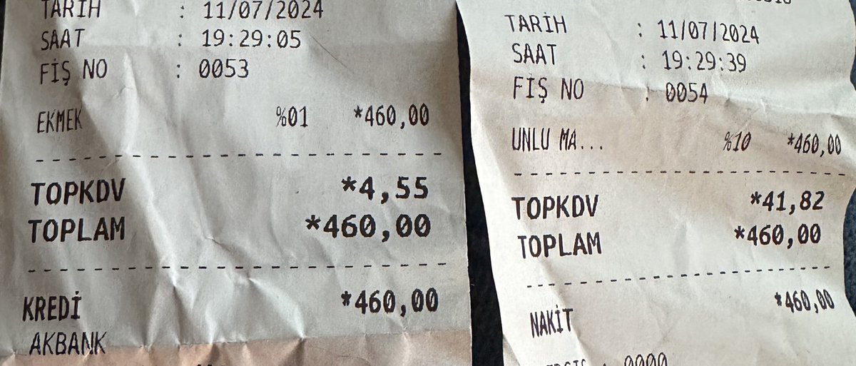 erdalyol's tweet photo. Alışveriş yaptığım pastanelerde maalesef herşeye ekmek kesip %1 KDV yazıyorlar aldığımız ürünler unlu mamül ve KDV % 10 muhakkak kontrol edip düzelttirin ülkede denetim olmalı @memetsimsek @HMBakanligi @tcbestepe #istanbul @ist_firincilar https://t.co/84pJTjOZTx