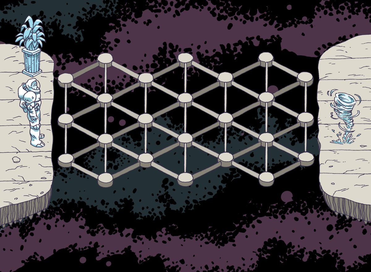 My long-delayed space /horror exploration game, WHERE HUMANS DON'T BELONG, contains the Vortex as a fun mini-game in one random encounter: