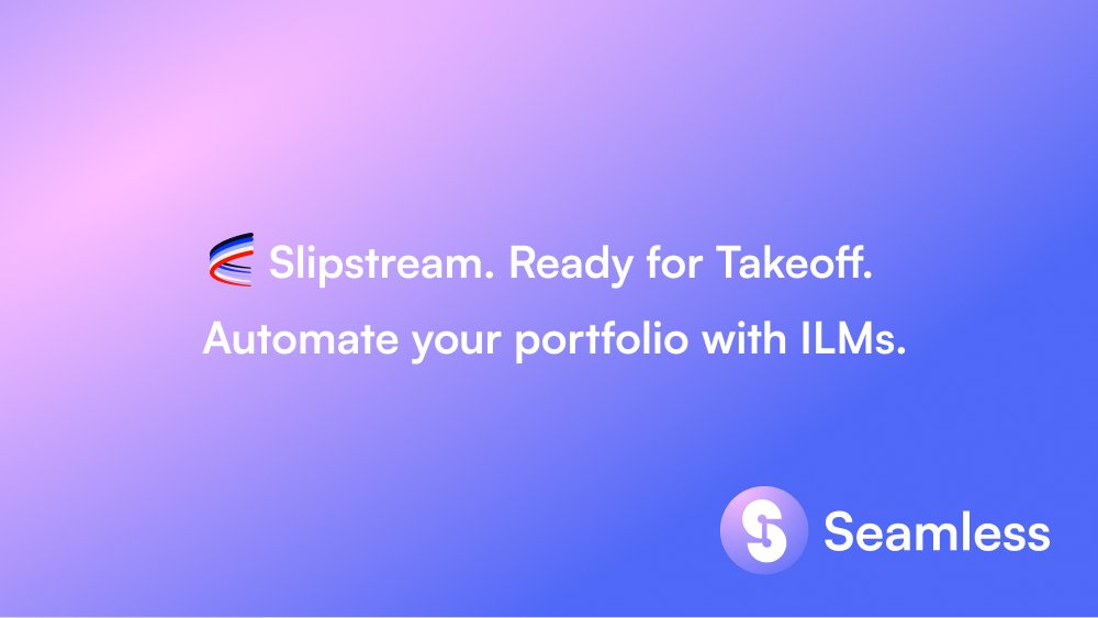 SeamlessFi's tweet photo. Proud to share that ILMs now incorporate @AerodromeFi Slipstream Concentrated Liquidity Pools ✈️!
Using Slipstream dramatically lowers @seamlessFi ILM swapping costs by over 10x making it cheaper for users to enter ⚡️ https://t.co/KGS8mh1c9w