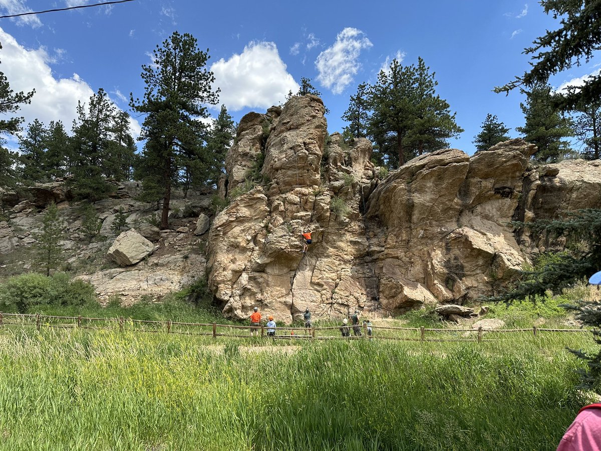 Troop298's tweet photo. Rock climbing! https://t.co/deqtBSiWl8