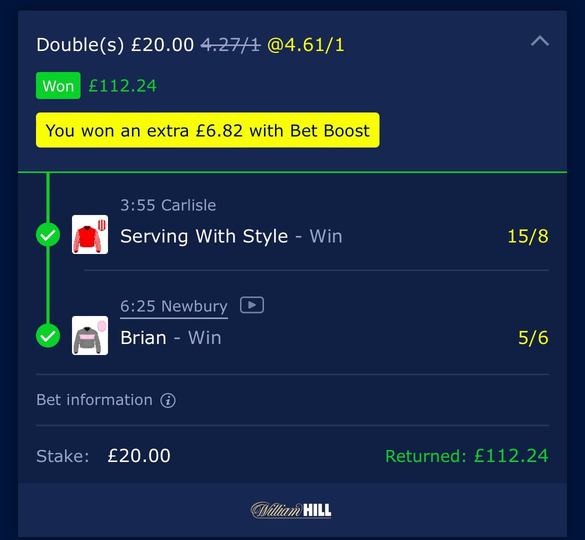 BigBankBets365's tweet image. FUCKING BOOOOMMMMMMM!!!

We’ve cleaned up again!!

3pt nap romps clear easily!’

2pt nb does the same, the double lands!!

And statman has cleaned up at the big meeting!!

Just look at these members bets!!