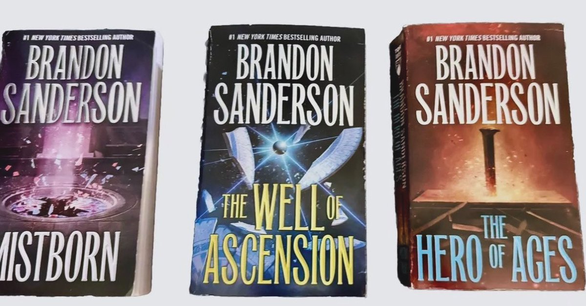 goodbuysalltime's tweet photo. #MistbornTrilogy by #BrandonSanderson #Mistborn #TheWellofAscension #HeroofAges Paperback Books #ad https://t.co/0SWcbatqE5 #buyitnow #eBay #epicfantasy #istrivefor5stars https://t.co/QzTwzuivYi