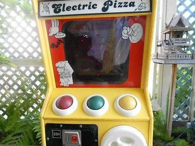 saychuck's tweet photo. Rare Pizza Time Theatre arcade game “Electric Pizza” is sold on EBay (2013) https://t.co/4IsMPEg3Dj