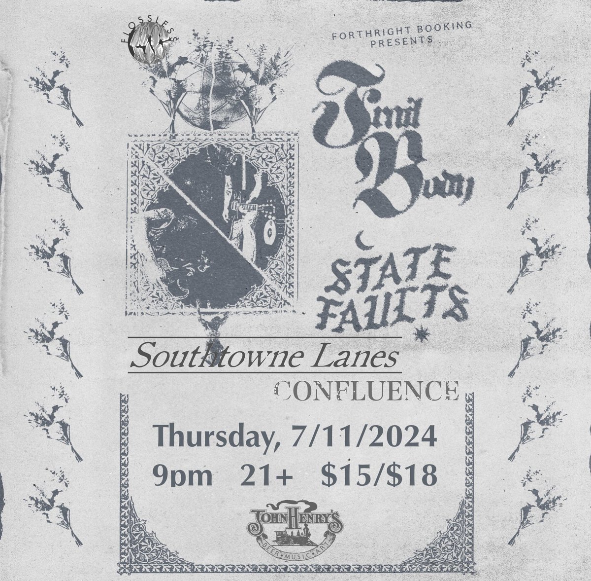 an absolute ripper of a show tonight in Eugene w/ <a href="/statefaults/">State Faults</a>, <a href="/frailbodyil/">Frail Body</a>, and Confluence. YOU 🫵 don’t wanna miss out
