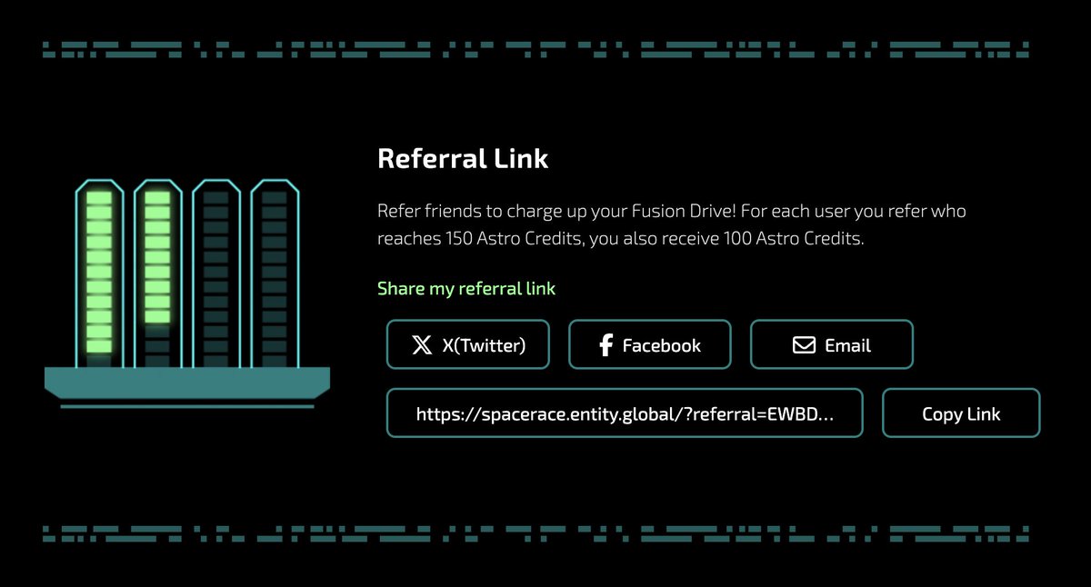 KenoIV's tweet photo. @EntityFinance How to get your own referral link:

1. sign up
2. complete onboarding
3. Flight Deck ➡ copy link https://t.co/ObBAGWaoan