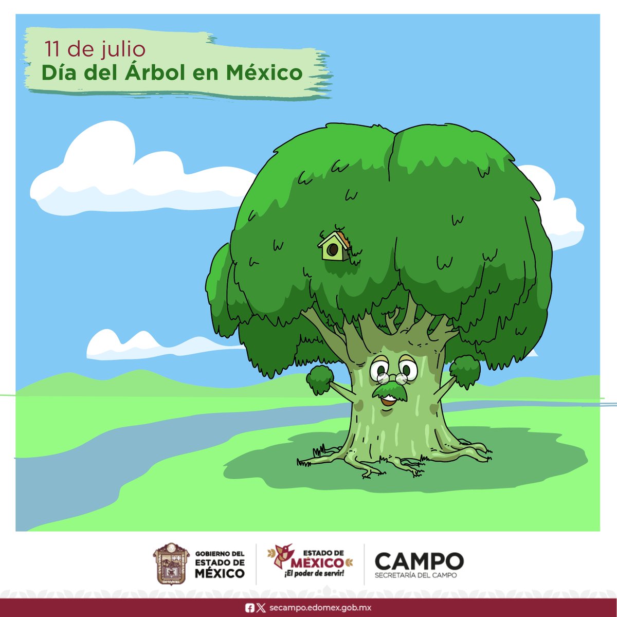 CampoEdomex's tweet photo. Hoy conmemoramos el #DíaDelÁrbolEnMéxico.
Queremos presentarte a uno de nuestros ancestros, su historia se remonta a tiempos prehispánicos, este hermoso y gigante de la naturaleza se llama Ahuehuete que en lengua náhuatl significa “El viejo junto al agua”.

#SomosCampo https://t.co/2qOyGcHe8f