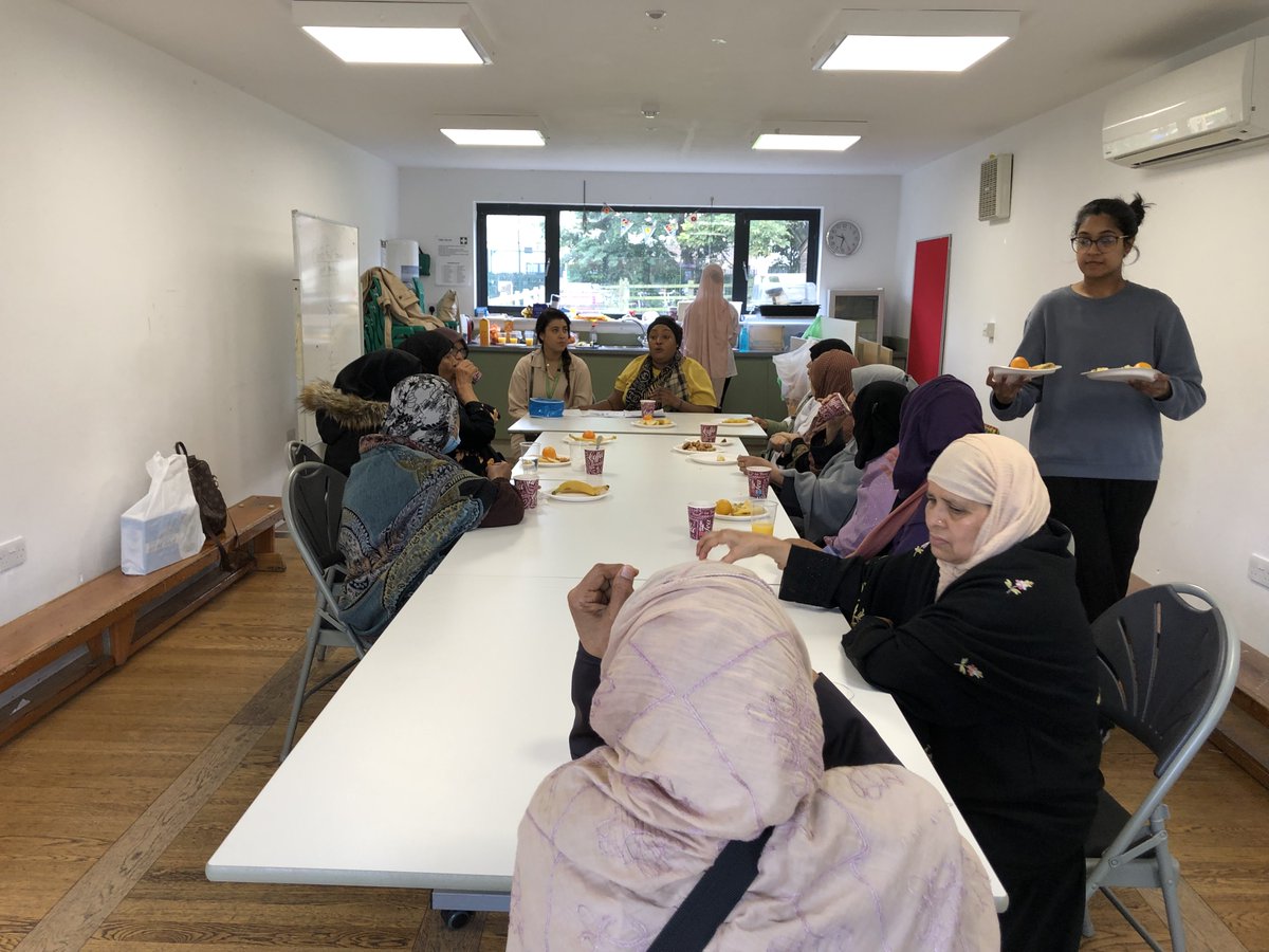 THCHS1's tweet photo. Chinny Ejiogu - TH Community Continence Service  
 &amp; a Bengali colleague talked about prevention &amp; management of continence to the Ocean Estate women's association - thank you for the opportunity to share inform about referral processes. 'Till next time @NHS_ELFT @BademosiNk https://t.co/y3fUTaLze8