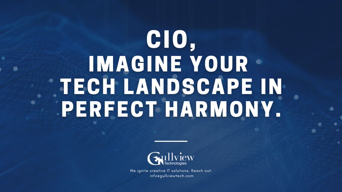 GullviewTech's tweet photo. 🚀 CIOs, Transform Your IT Strategy in 2024!

🔹 Seamless Integration
🔐 Advanced Security
⚡ Agile Operations
📊 Strategic Insights

Partner with Gullview Tech for IT excellence. Ready to elevate your game? Let’s chat! 💼 #CIO #TechInnovation #DigitalTransformation https://t.co/af1YFcEfhb