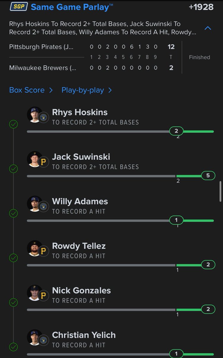teamoddfather's tweet photo. Even When the HRs aren't coming the discord still cashing using the @OddFatherDub Cheat Sheets! 

Member: @sok_jokez5 

Join the Discord for Free! 
https://t.co/EdwpkBJ2p7

#HRX #GamblingX https://t.co/2Gbcj2TVW0