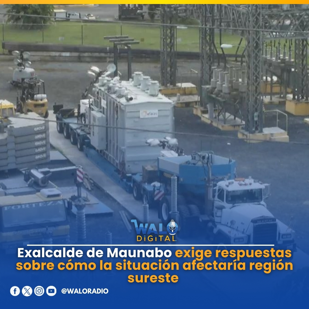 LUMA Energy informó que ahora trasladarán otro ubicado en #Maunabo.

Para conocer la reacción del candidato a alcalde popular:  waloradio.com/exalcalde-de-m…