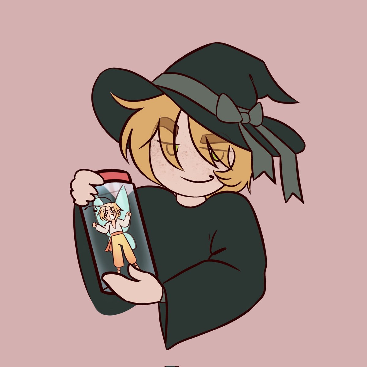 bbububunny's tweet photo. cuarto aporte (día 5) de la #ukargweek2024
el diseño del tin hadita es de pinkhyu, por si no se entiende se anda riendo de las cejas de arthur https://t.co/wYw3yLtTbd
