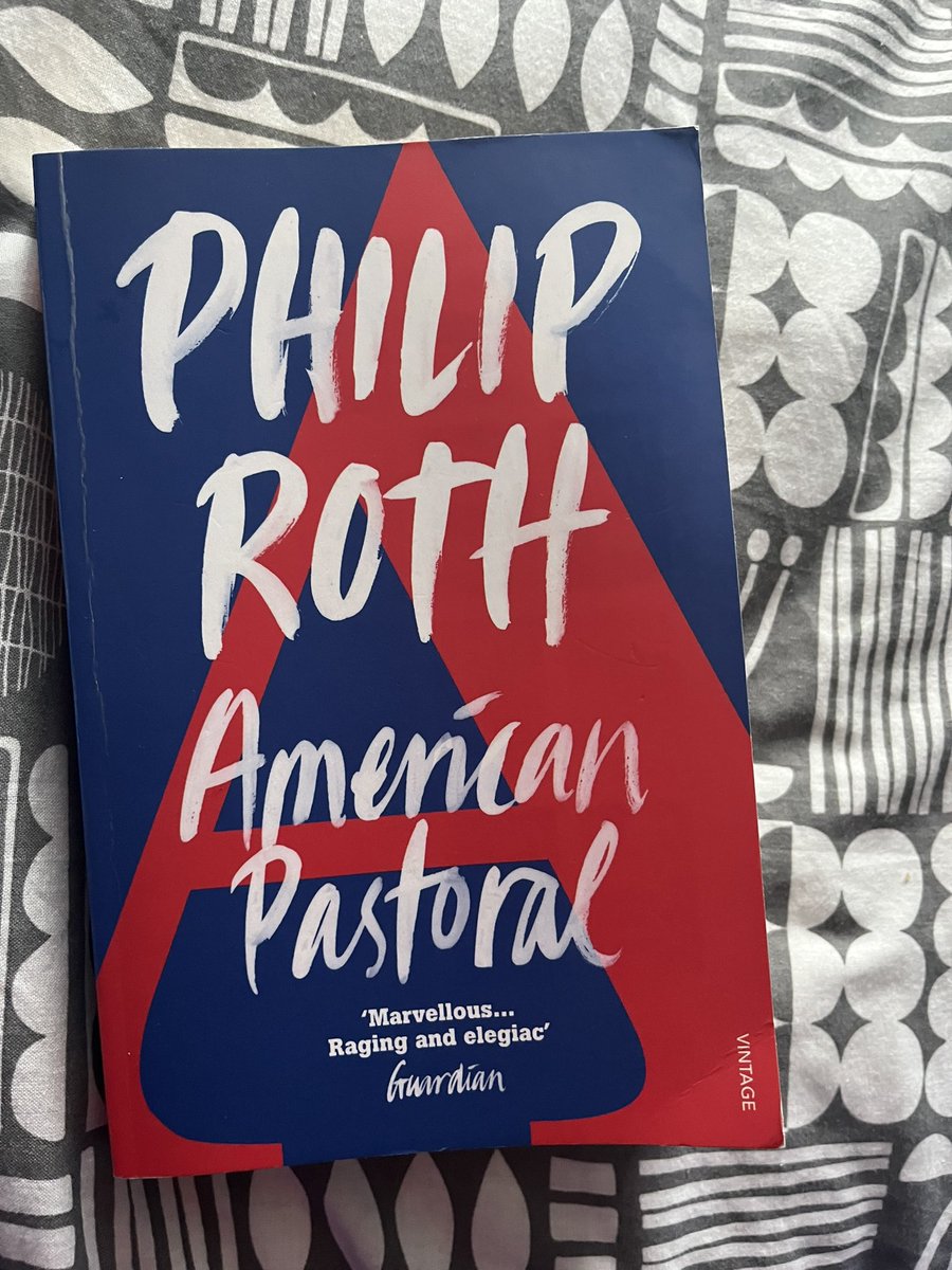 SteventheScribe's tweet photo. American Pastoral by Philip Roth. An innovative form of narrative is used to describe the seemingly enviable life of Seymour Levov whose idyllic life comes crashing down when his daughter Merry commits a deadly act of terrorism. Nothing is really ever quite as it seems. https://t.co/hFh1BSRqBz