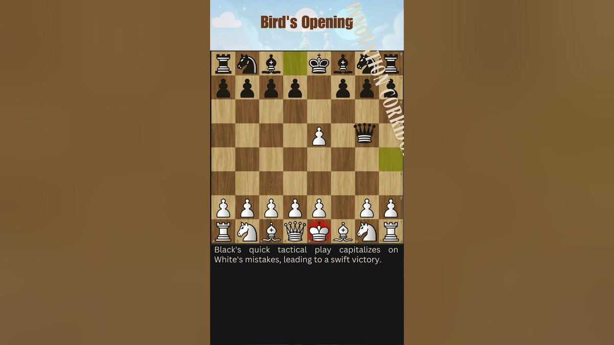 InnovationCorr's tweet image. Tricked By The Bird&apos;s Opening! #chess #attackingchess #chessgrandmaster dlvr.it/T9Sv36