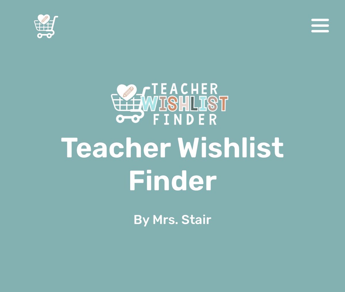 Teachers, don’t forget to add your wishlist to my new Teacher Wishlist Finder website! Donors can search for lists to support by location, list cost, subject, and more. Lists are being cleared daily and we are just getting started! 💖✏️

wishlistfinder.spread.name