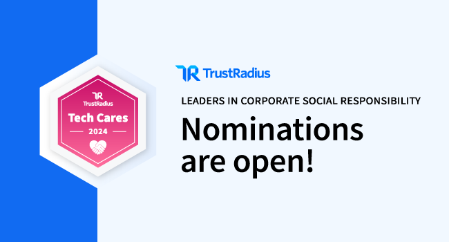 trustradius's tweet image. 📣 Nominations for our #TechCares award are closing July 15! 📣

We want to 🥳 celebrate all the B2B tech companies who are out there going above and beyond for their employees and community through #CorporateSocialResponsibility!

Learn how to nominate: bit.ly/4cLmGN8