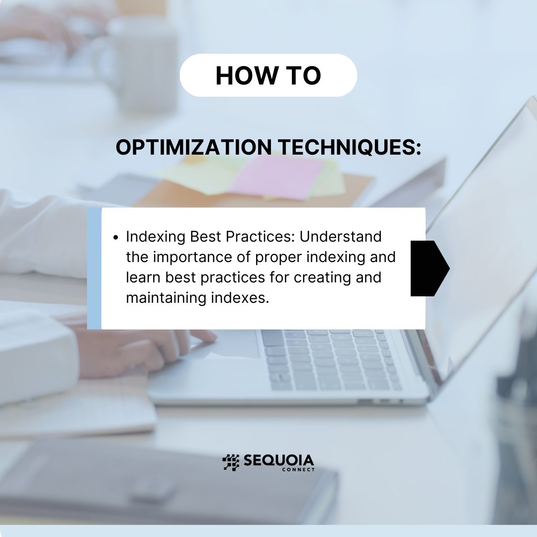 SequoiaConnect's tweet image. Supercharge your database performance! Master the art of optimizing database queries with our hands-on guide. 🚀📊 #SequoiaConnect #DatabaseOptimization #TechHowTo