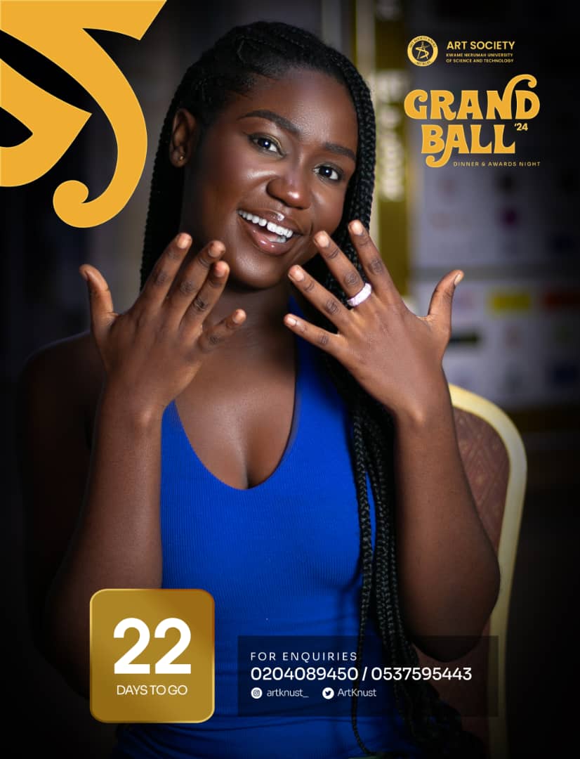 FOA_knust's tweet photo. 📍📍GRAND BALL📍📍
Only 22 days to go! The countdown continues! Get ready for a night of luxury, entertainment, and unforgettable experiences at the Grand Ball!
 
Don't miss out on the excitement – mark your calendars and prepare to be dazzled! 

#GrandBall #Countdown #22DaysToGo https://t.co/cGZh5F3Dxq