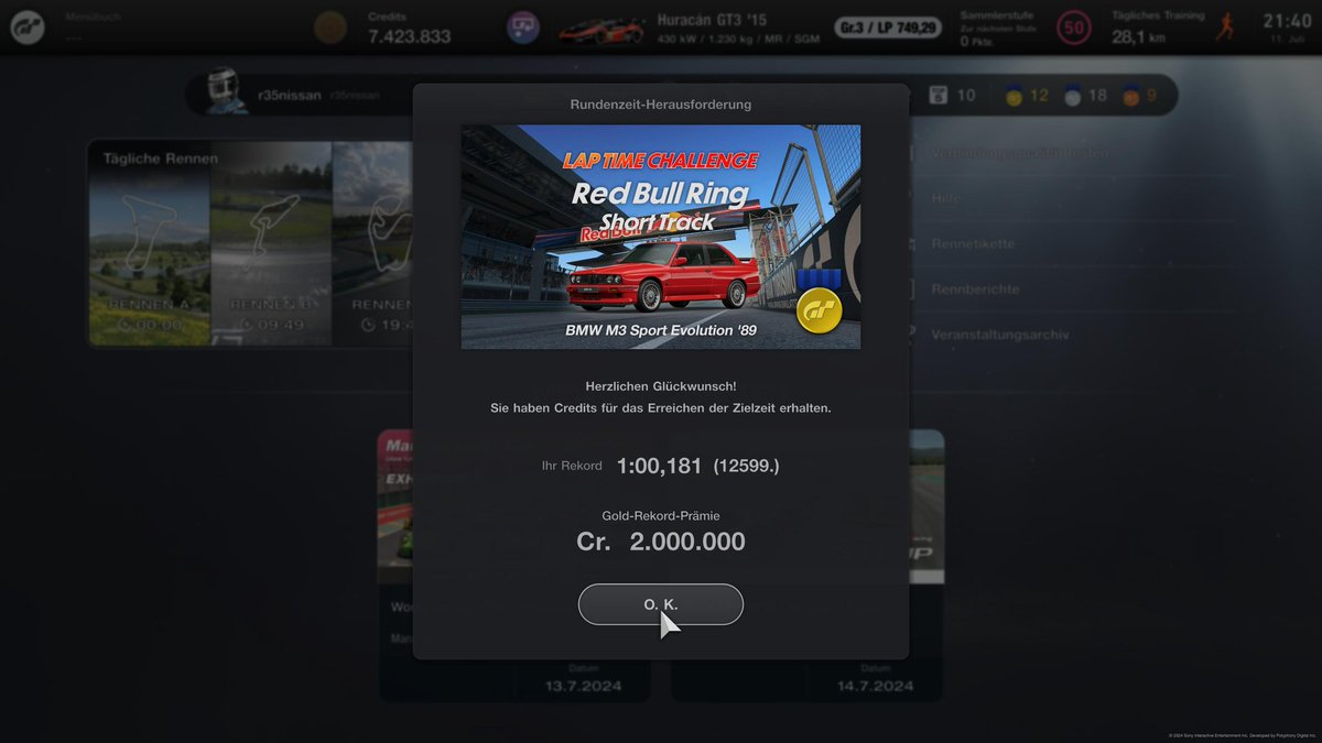 RockyAmelung's tweet image. Michelin Raceway Road Atlanta - Red Bull X2019 Competition 🥈

Red Bull Ring - BMW M3 Sport Evolution 🥇

#gt7 #timetrail #GranTurismo7