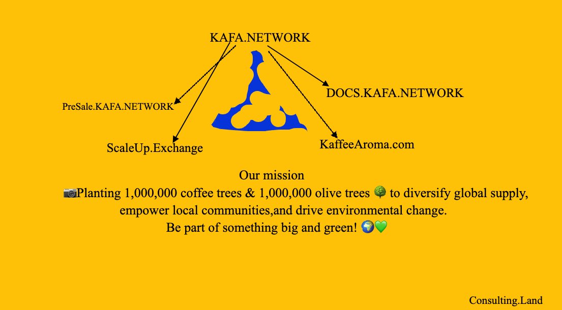 "🚀 $KAFA PRESALE IS LIVE! 🚀
Join the green revolution in crypto. Our mission: 1M coffee trees + 1M olive trees.
🌱 Sustainable farming meets blockchain
🌍 Be part of the chang
👉 presale.kafa.network

#KAFAPresale #GreenCrypto #KAFA #cryptowithpurpose #CryptoLaunch