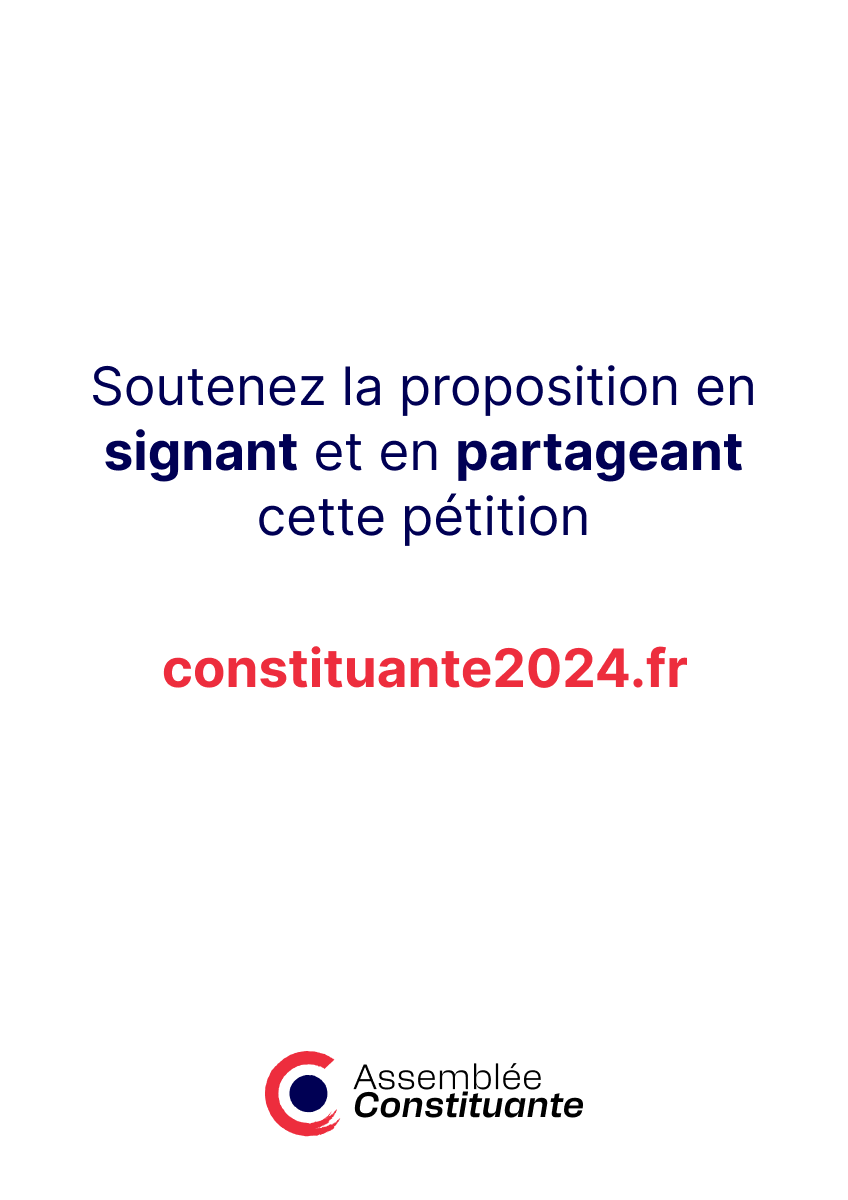 Constituante24's tweet photo. Des citoyennes et des citoyens se sont rassemblés pour appeler, via une pétition, à la convocation d'une assemblée constituante, seule solution durable à la crise institutionnelle actuelle.

Signez la pétition sur notre site https://t.co/iHkENBmgQx

#constituante2024 https://t.co/gC2x8BIvHR