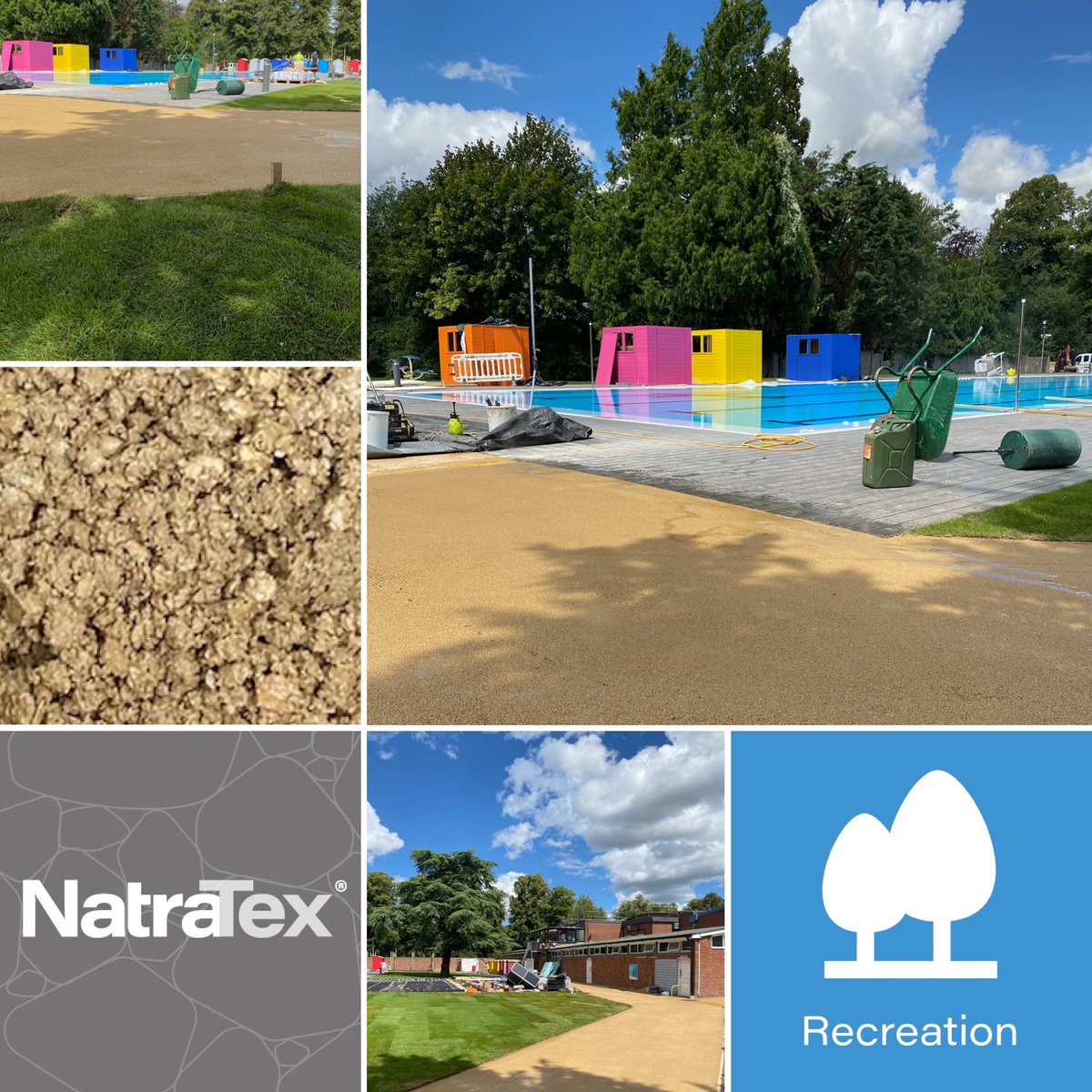 Happy #NationalSwimmingPoolDay 
An example of NatraTex being used at a Lido.
Natratex is a cost effective, #durable #landscaping material supplied in a range of attractive colours. natratex.co.uk
#natratex #alternativetoresin #landscapearchitecture