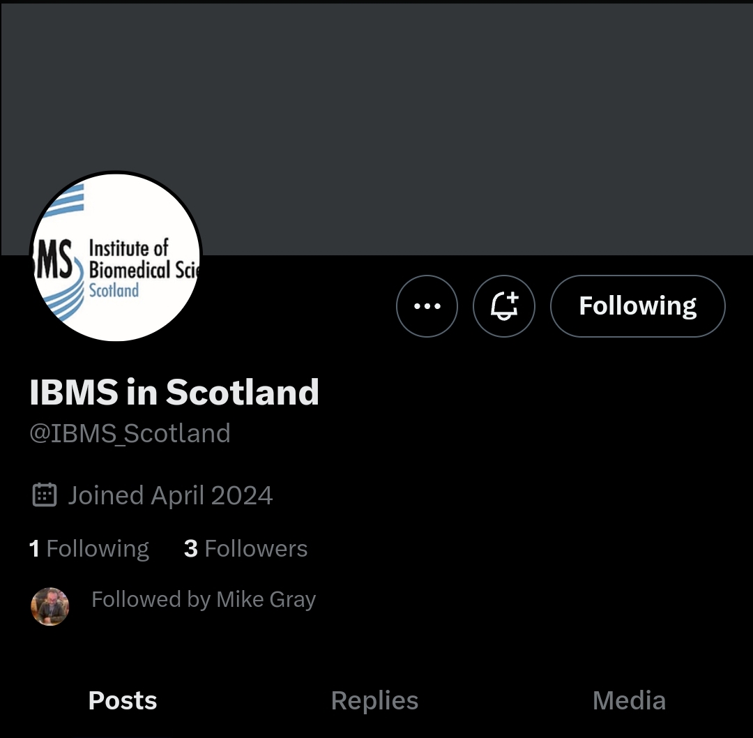 Hi there, please follow <a href="/IBMS_Scotland/">IBMS in Scotland</a> to here what we are up to in Scotland 👩🏼‍🔬🔬🏴󠁧󠁢󠁳󠁣󠁴󠁿
<a href="/IBMScience/">IBMS #AtTheHeartOfHealthcare</a>