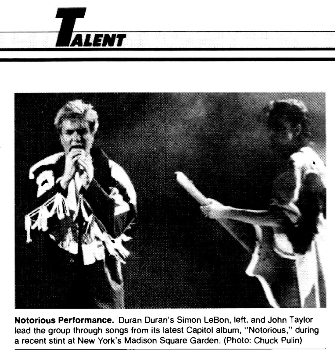 ricklovesthe80s's tweet image. A blurb about Duran Duran, and their stop at Madison Square Garden on the ‘Strange Behaviour Tour’, as featured in Billboard Magazine (7/11/87).

#duranduran #duranlive #strangebehaviour