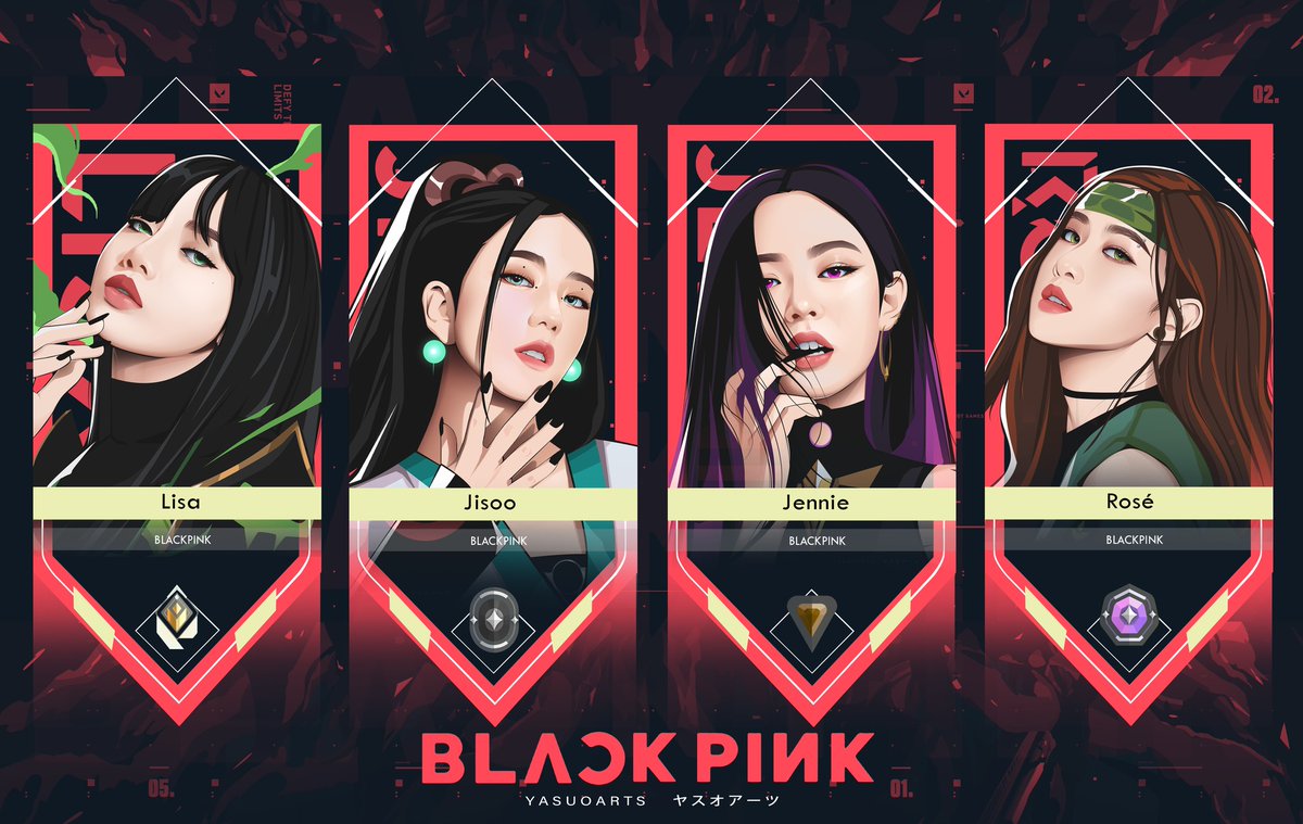 Xanimevisuals's tweet photo. VALORANT X BLACKPINK https://t.co/SwDCNgIVf0