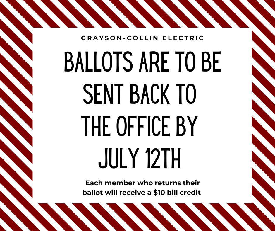 Don't forget to join us this coming Monday at Panther Stadium in Van Alstyne for our Annual Meeting of the members! Gates will open at 6 p.m. with an evening of fun for the entire family! Also, don't forget that... ⬇️