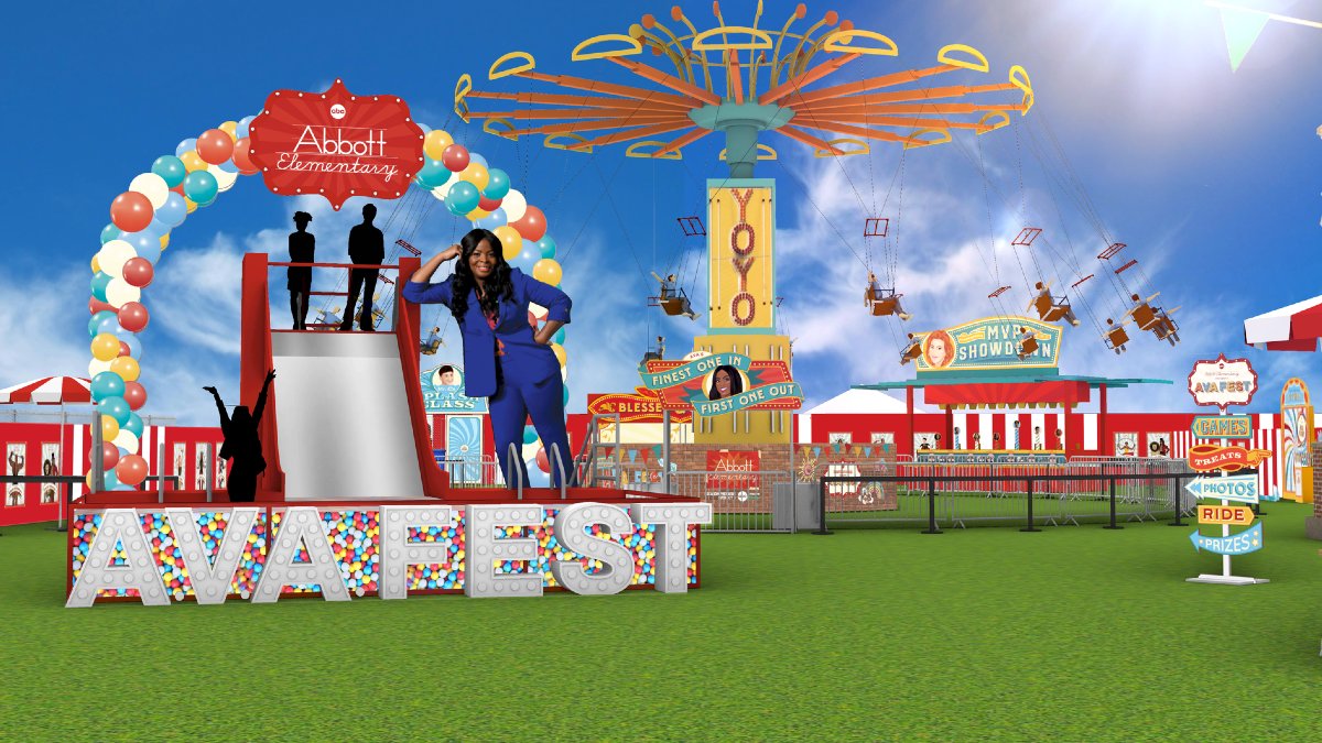 TheWrap's tweet photo. EXCLUSIVE: #AbbottElementary Brings AVA Fest to San Diego Comic-Con
Running July 25-28 at the Fifth Avenue Landing, the over-the-top carnival activation will be open to the public โ so you wonโt need a SDCC badge to defeat a charter school.
๐: https://t.co/Grp8GqVbjd https://t.co/4JYXInaaPy