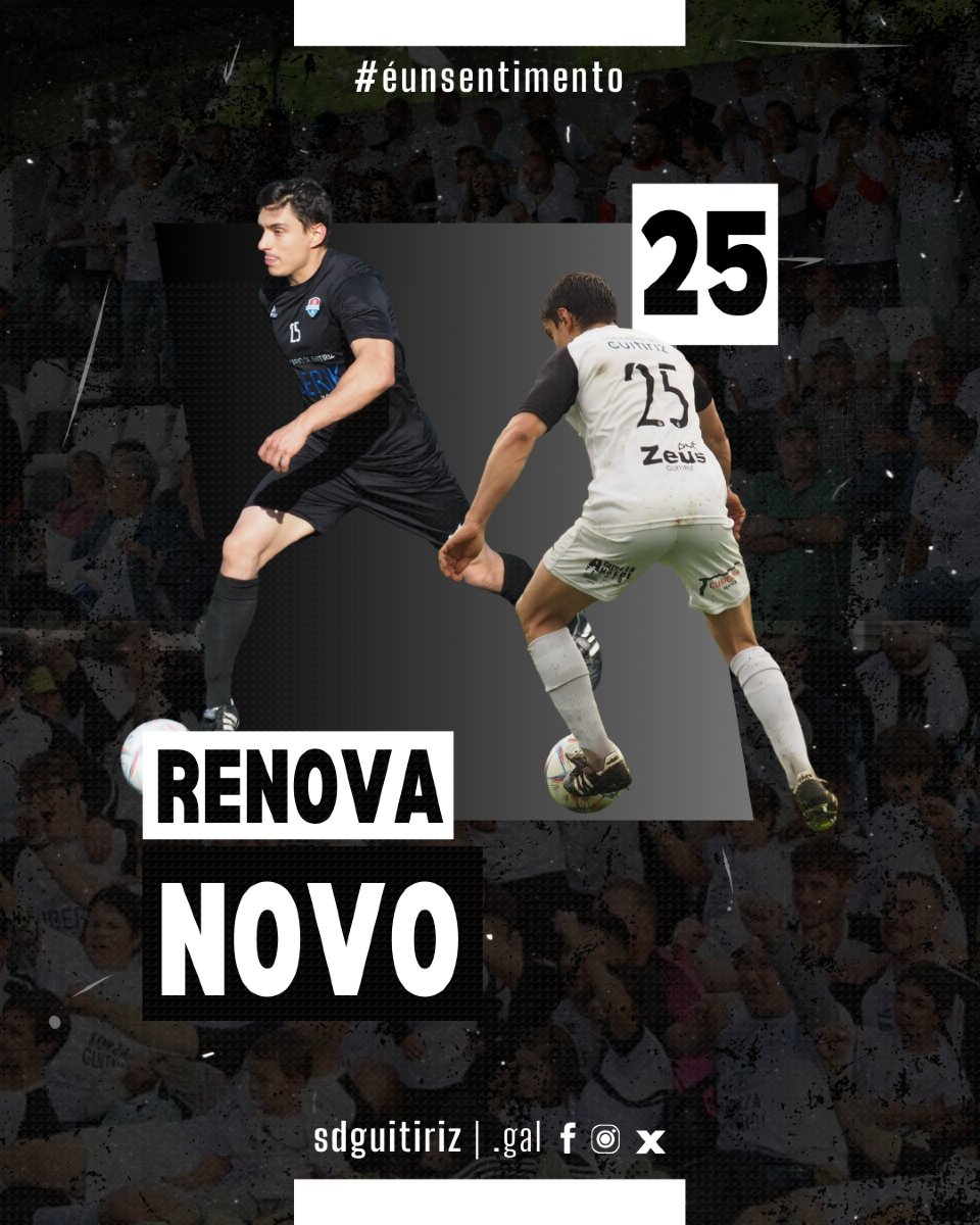 Seguimos coas renovacións do #PrimeiroEquipo! ⚽

Adrián Novo seguirá correndo a banda do #SusoCruz un ano máis! 🚀

Moita forzo, Novo! 💪

#éunsentimento🤍