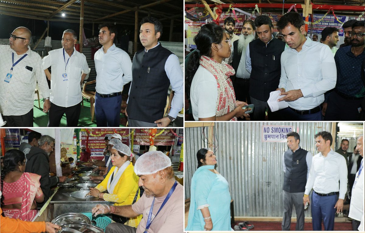 KNSKashmir's tweet photo. #KNSUPDATE ||

To ensure smooth facilitation to Yatries, the Divisional Commissioner (@DivComKash) Kashmir, Vijay Kumar Bidhuri conducted a surprise visit of Yatra Transit Camp, #Pantha Chowk.

The Div Com accompanied by Deputy Commissioner Srinagar @DrBilalbhatIAS, Commissioner @SMC_Srinagar @owais_ias; and other Officers from R&B, Jal Shakti, #KPDCL besides other departments on the occasion took firsthand stock of arrangements put in place for smooth facilitation to yatries.

@OfficeOfLGJandK @diprjk @DivComKash @ShriSasb @srinagaradmin