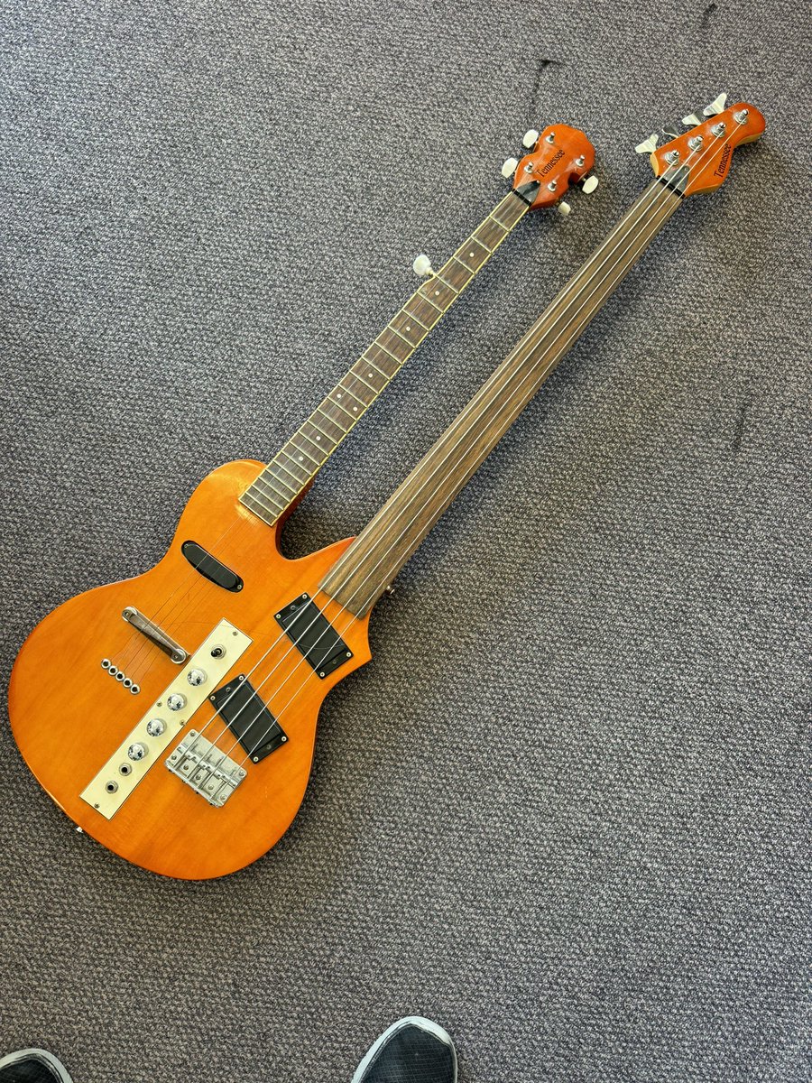 rkloef's tweet photo. @belafleckbanjo So we have this crazy Double Neck  5 String banjo / Fretless Bass combo at my music shop. Thought maybe you and Victor could work something up, kinda like these guys 🤯

Mozart, Two Guys, and a Guitar https://t.co/C6WKl8qSJU via @YouTube https://t.co/DaaDxPOMo7