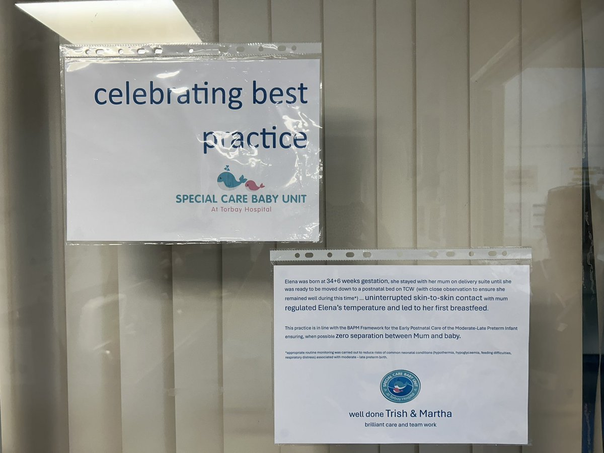 beckhuds73's tweet photo. Evidence based practice at work @TorbaySDevonNHS. A really positive intervention to ensure mum &amp; baby stayed together 🤩@TraceyDHardy @swneonatal https://t.co/VM7rBuZ3yY