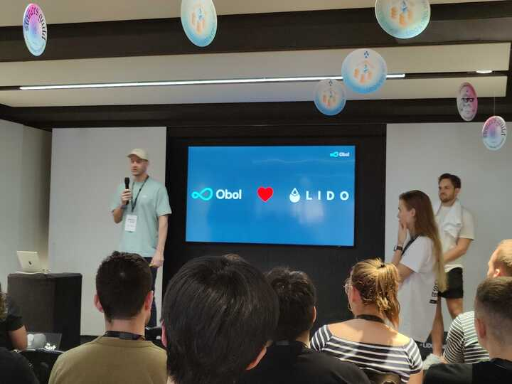 DV_Labs's tweet photo. 🗣️ DV Labs Partnerships Lead @NickDunford84 and Head of Ecosystem @iDecentralized presented a talk at @EthCC on "The Benefits of DVs for @LidoFinance Simple DVT and Community Staking Modules"!

#CSMTESTNET #SquadStaking #RunDVT https://t.co/0uUYvSJL6N