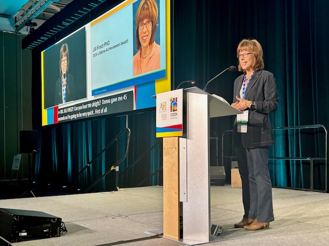 Congratulations to Dr. Jill Firszt on receiving the Lifetime Achievement Award this morning at the Opening Session of #CI2024Vancouver!