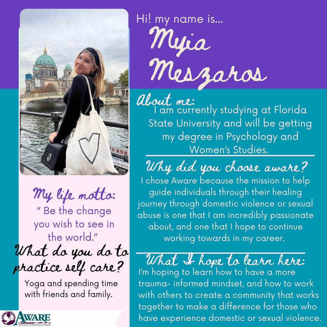 merceraware_inc's tweet photo. We are excited to welcome Myia Meszaros, our agency, as our Aware Intern!
#merceraware #mercercountyofaware #awareofmercercounty #intern https://t.co/AqBGcjc89k