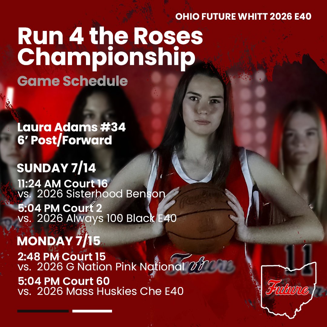 Laura_Adams34's tweet photo. @CoachCoop4Hoops See you in Kentucky ⛹️‍♀️💐
#Run4Roses24 https://t.co/EHQCWIMCU2