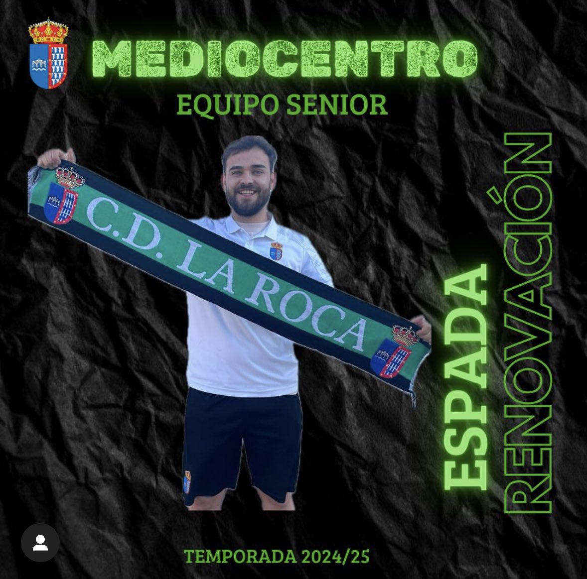 ¡QUINTA RENOVACIÓN DEL EQUIPO SENIOR!

Un año más contamos con Espada, un jugador indispensable y técnico, dispuesto siempre por luchar hasta el final por este equipo. 

¡Que alegría tenerte otra vez!

🙌🏾 ¡GRACIAS ESPADA! 🙌🏾

#lailusionquenosune #sentimientoverdinegro💚🖤